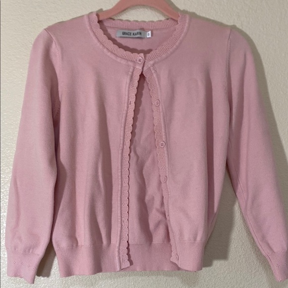 Grace Karin Pink Girls Sweater - Picture 1 of 10